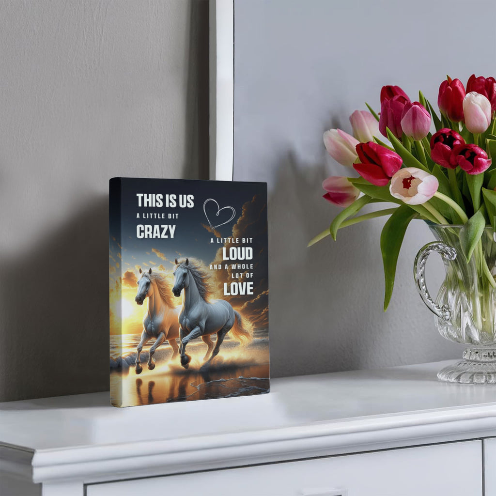 This Is Us A Little Bit Crazy Gallery Wrapped Canvas