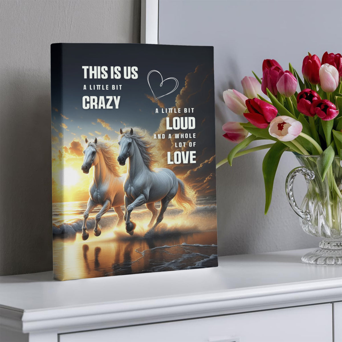 This Is Us A Little Bit Crazy Gallery Wrapped Canvas