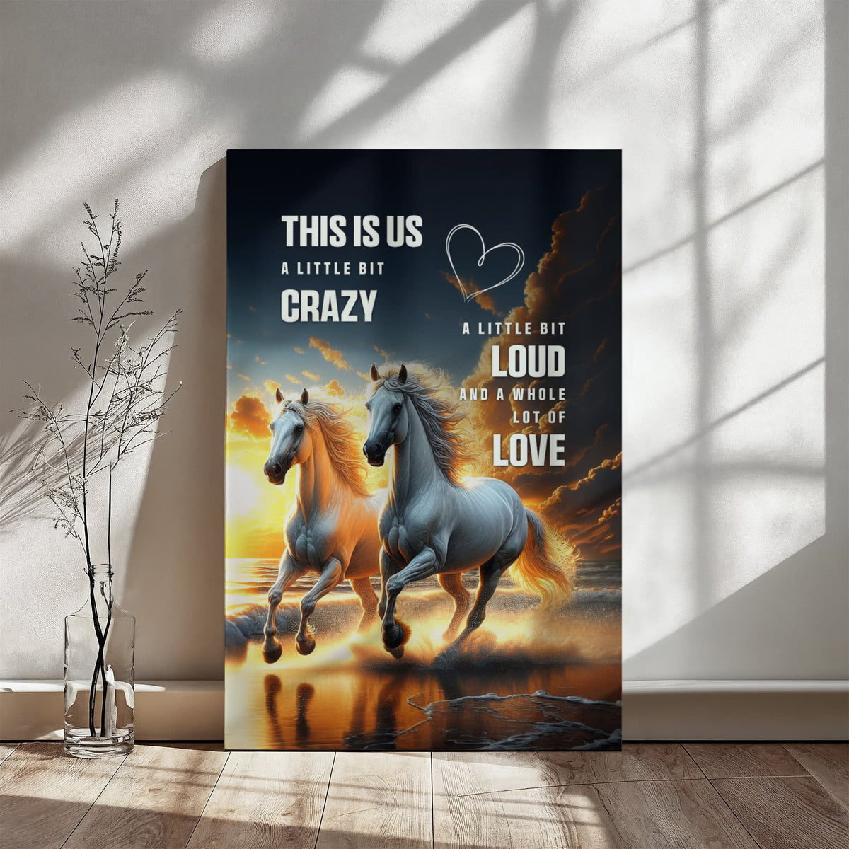This Is Us A Little Bit Crazy Gallery Wrapped Canvas