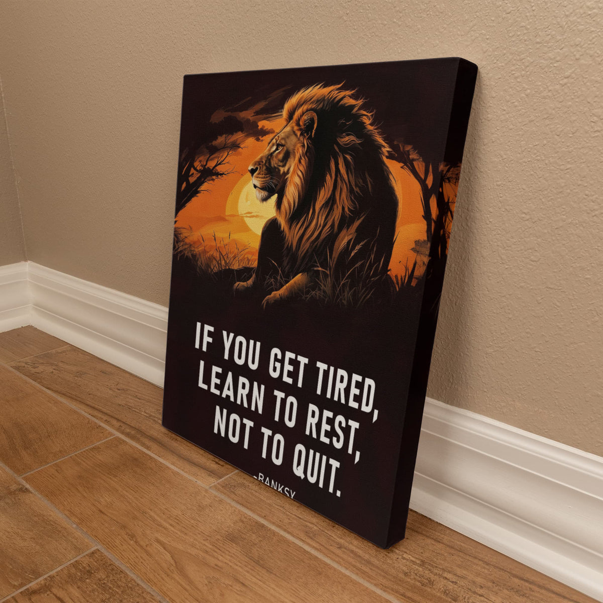 If You Get Tired Learn To Rest Gallery Wrapped Canvas