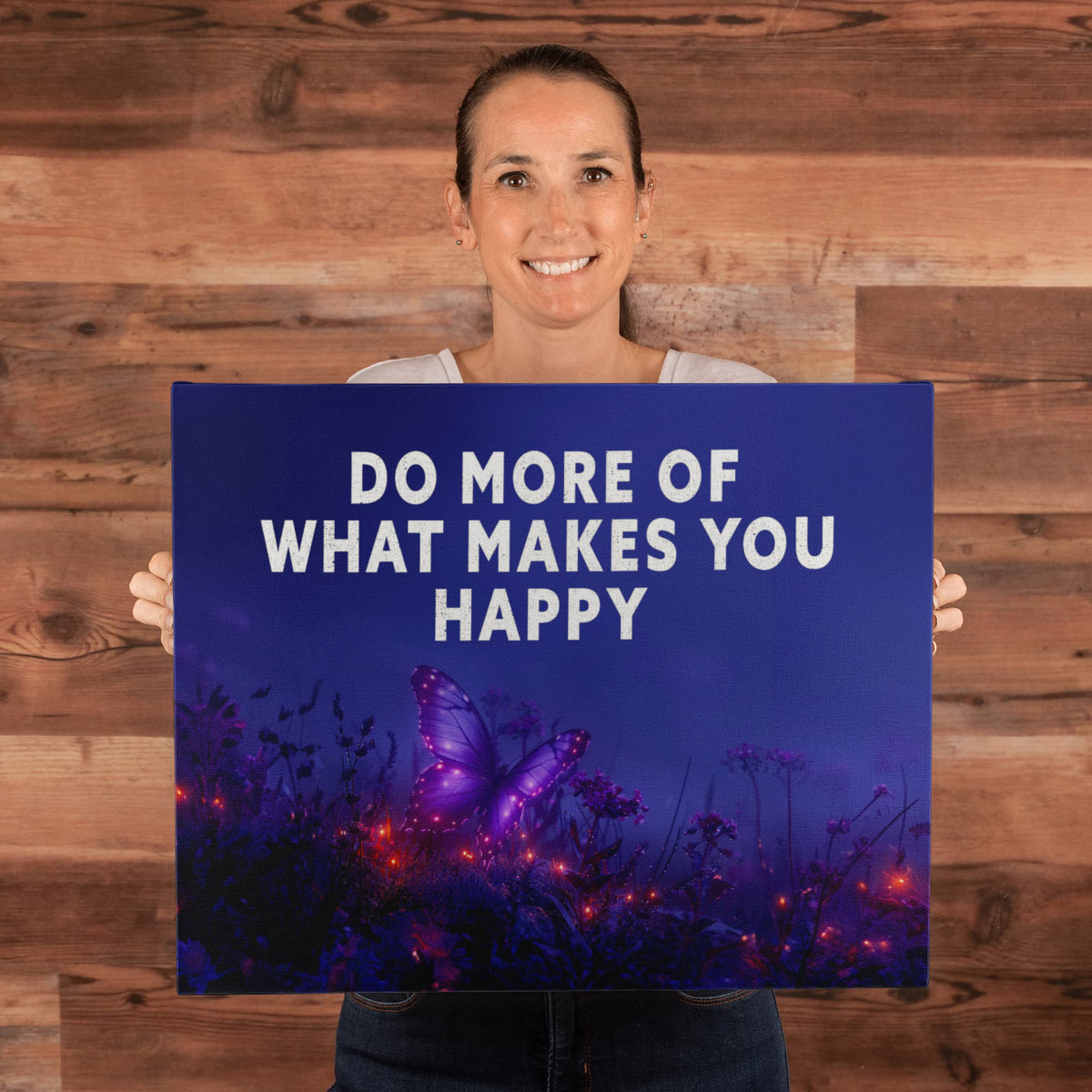 Do More Of What Makes You Happy Gallery Wrapped Canvas