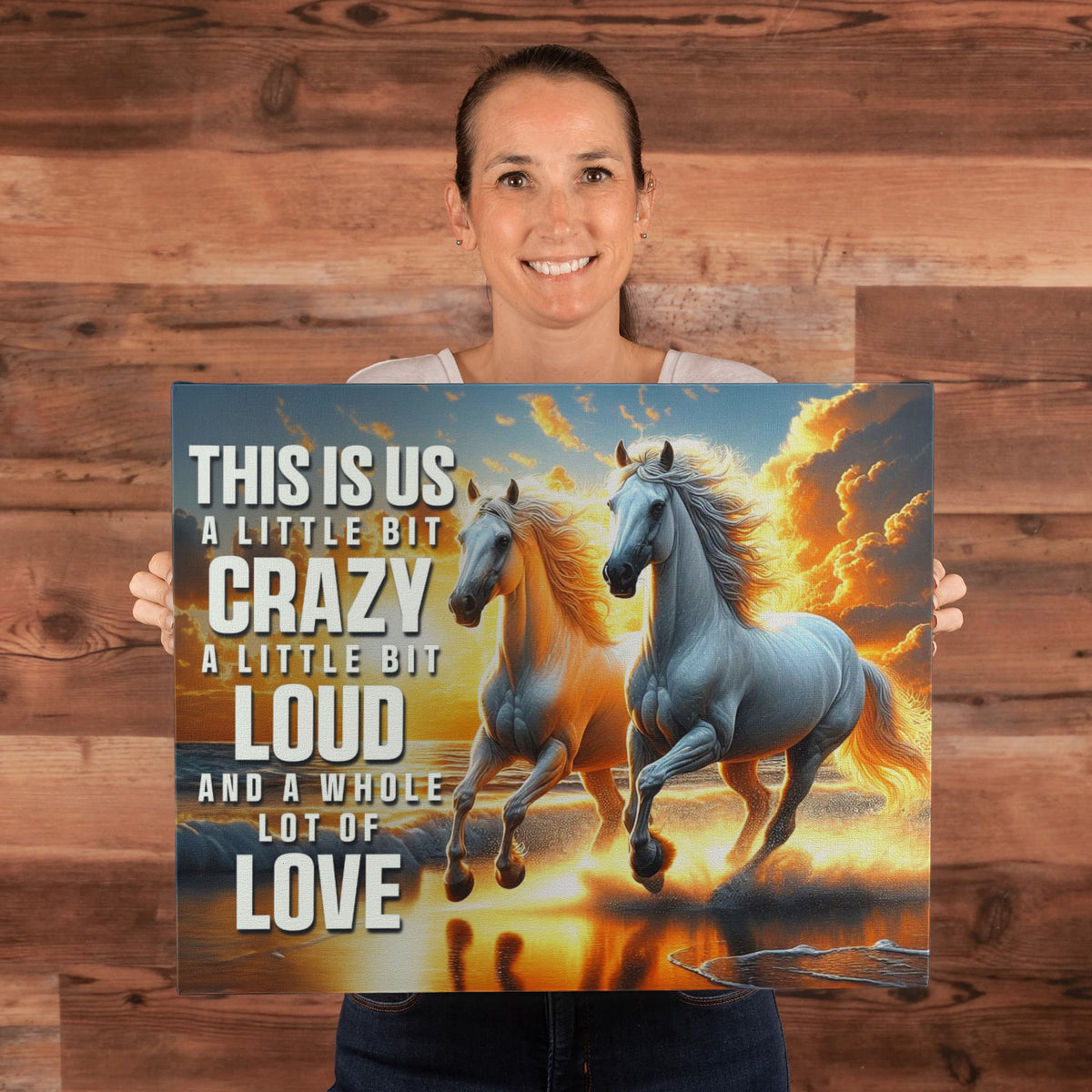 This Is Us A Little Bit Crazy Gallery Wrapped Canvas