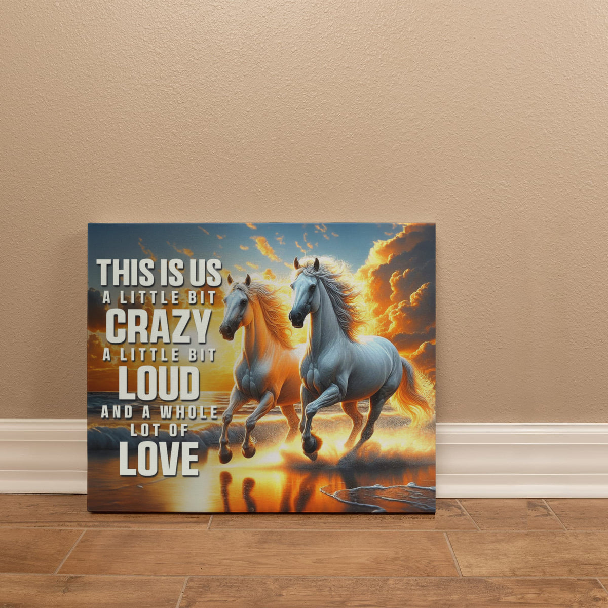 This Is Us A Little Bit Crazy Gallery Wrapped Canvas
