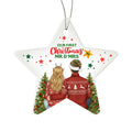 Our First Christmas Mr and Mrs Acrylic Star Ornament, Couple Christmas Ornament Gift