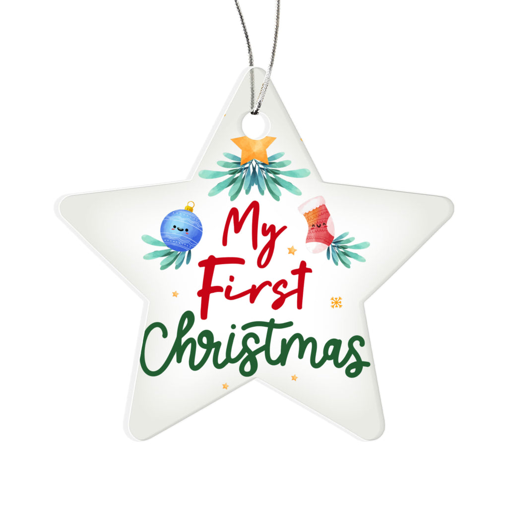 My First Christmas Acrylic Star Ornament