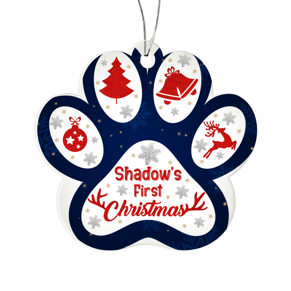 Shadow's First Christmas Paw Ornament