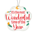 It's The Most Wonderful Time Of The Year Acrylic Paw Ornament
