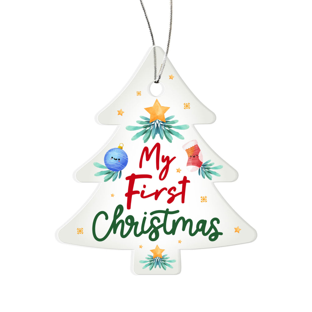 My First Christmas Acrylic Tree Ornament - Baby's First Christmas