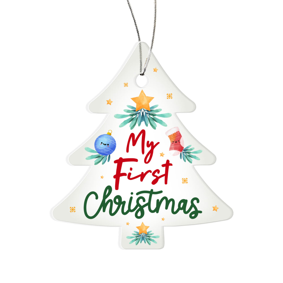 My First Christmas Acrylic Tree Ornament - Baby's First Christmas