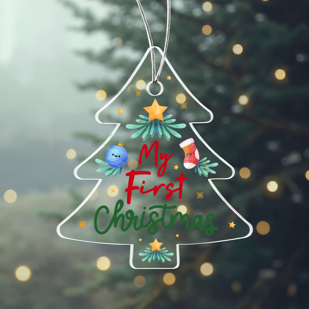 My First Christmas Acrylic Tree Ornament - Baby's First Christmas