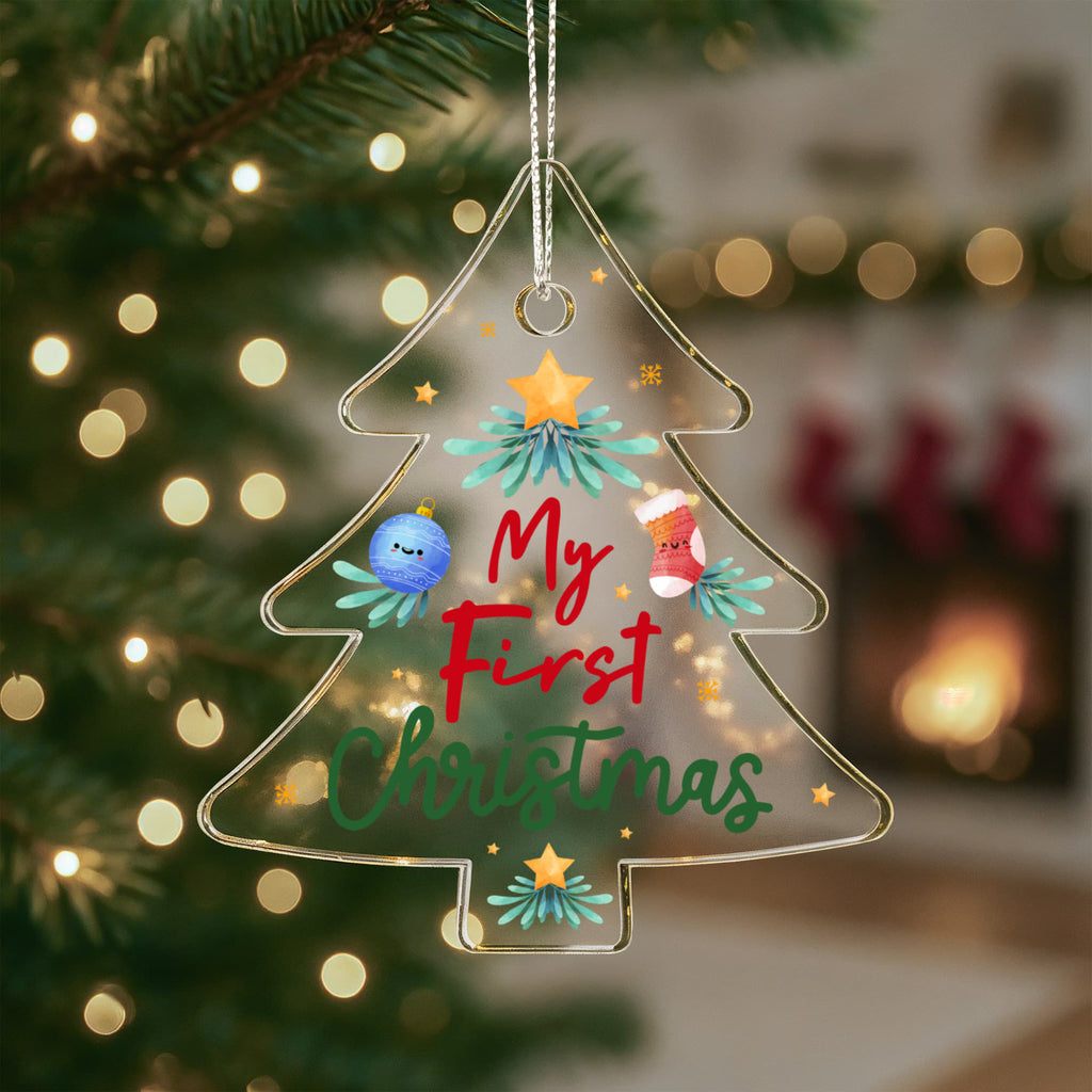 My First Christmas Acrylic Tree Ornament - Baby's First Christmas