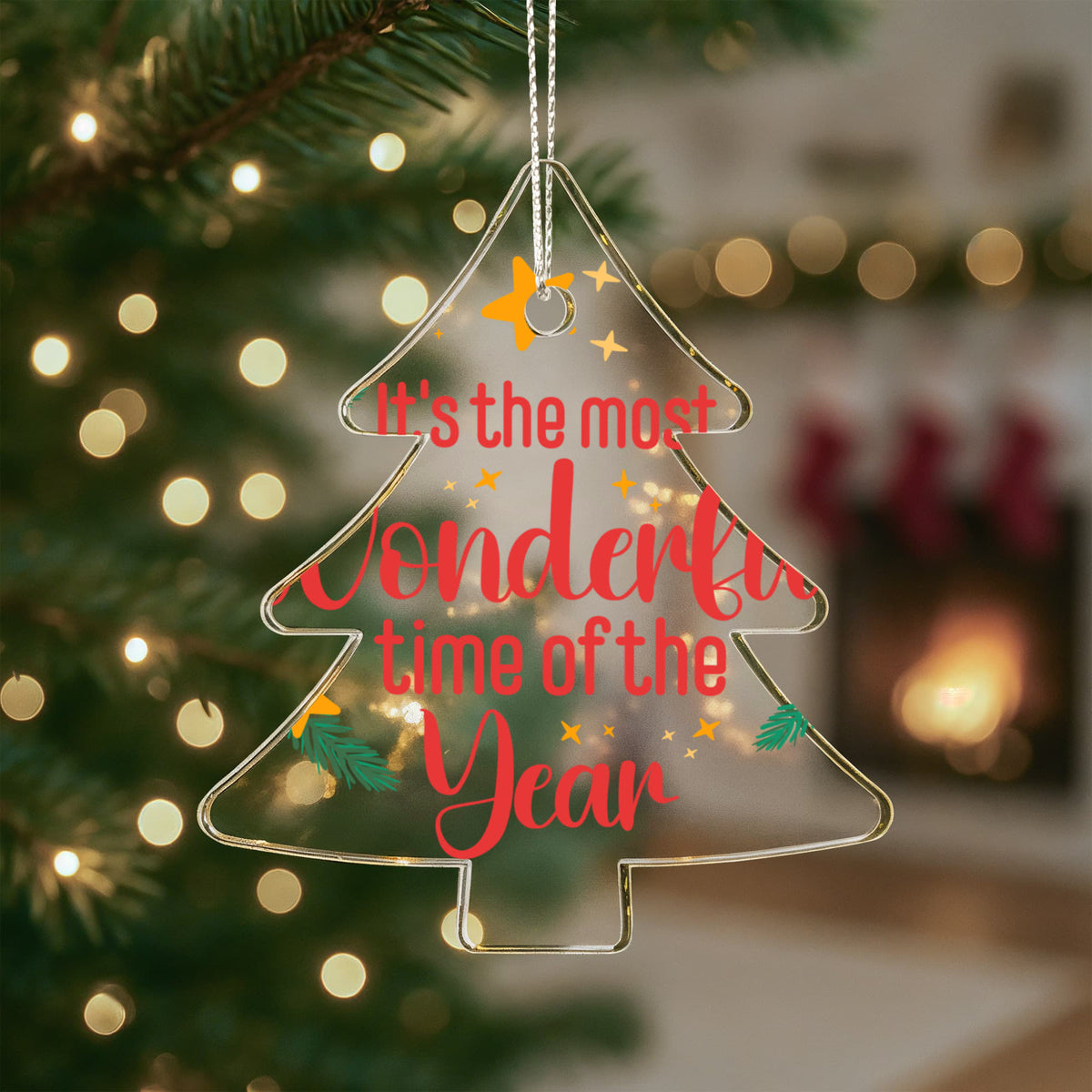 It's The Most Wonderful Time Of The Year Acrylic Tree Ornament