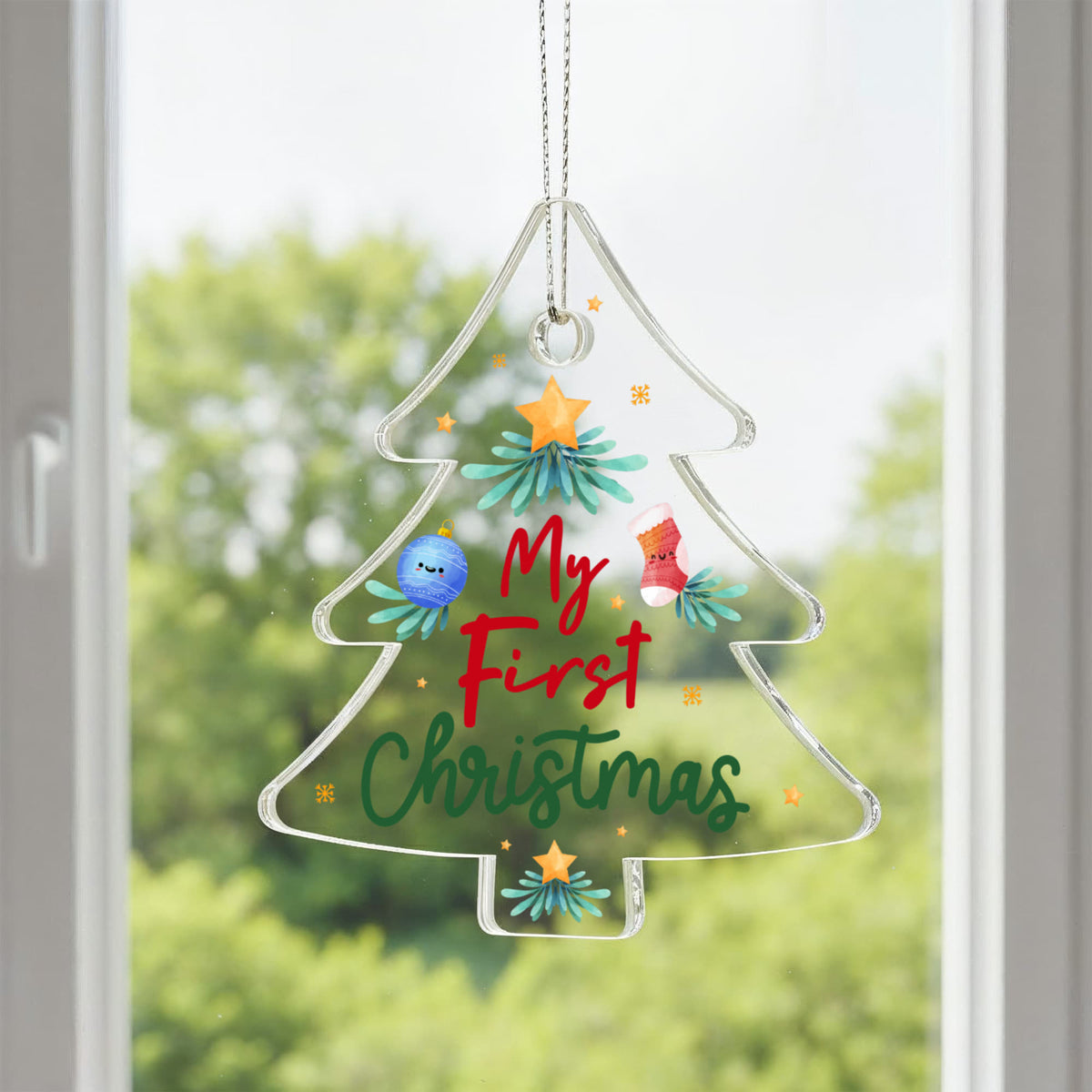 My First Christmas Acrylic Tree Ornament - Baby's First Christmas