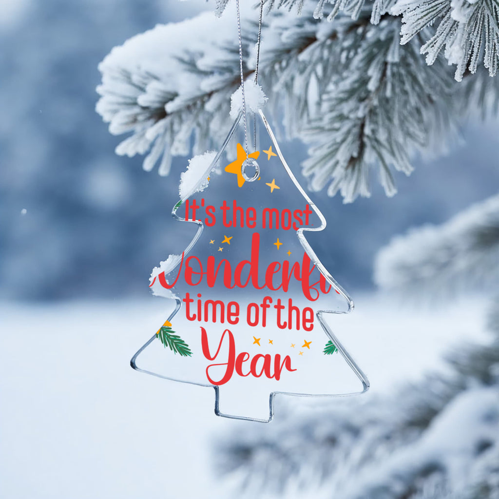 It's The Most Wonderful Time Of The Year Acrylic Tree Ornament