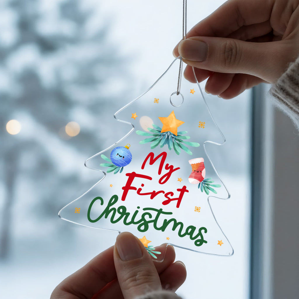 My First Christmas Acrylic Tree Ornament - Baby's First Christmas