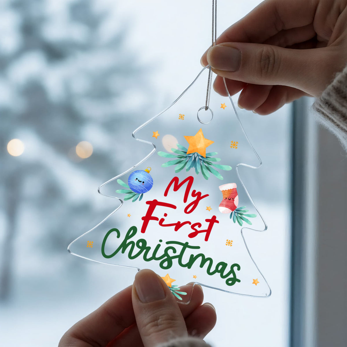 My First Christmas Acrylic Tree Ornament - Baby's First Christmas