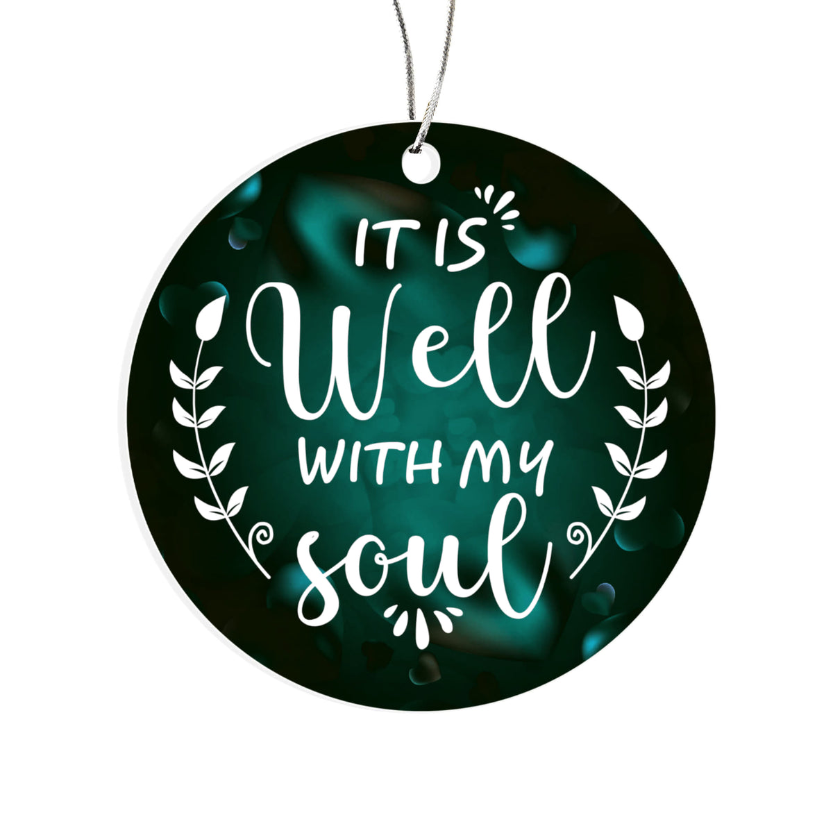 It Is Well With My Soul, Acrylic Circle Ornament