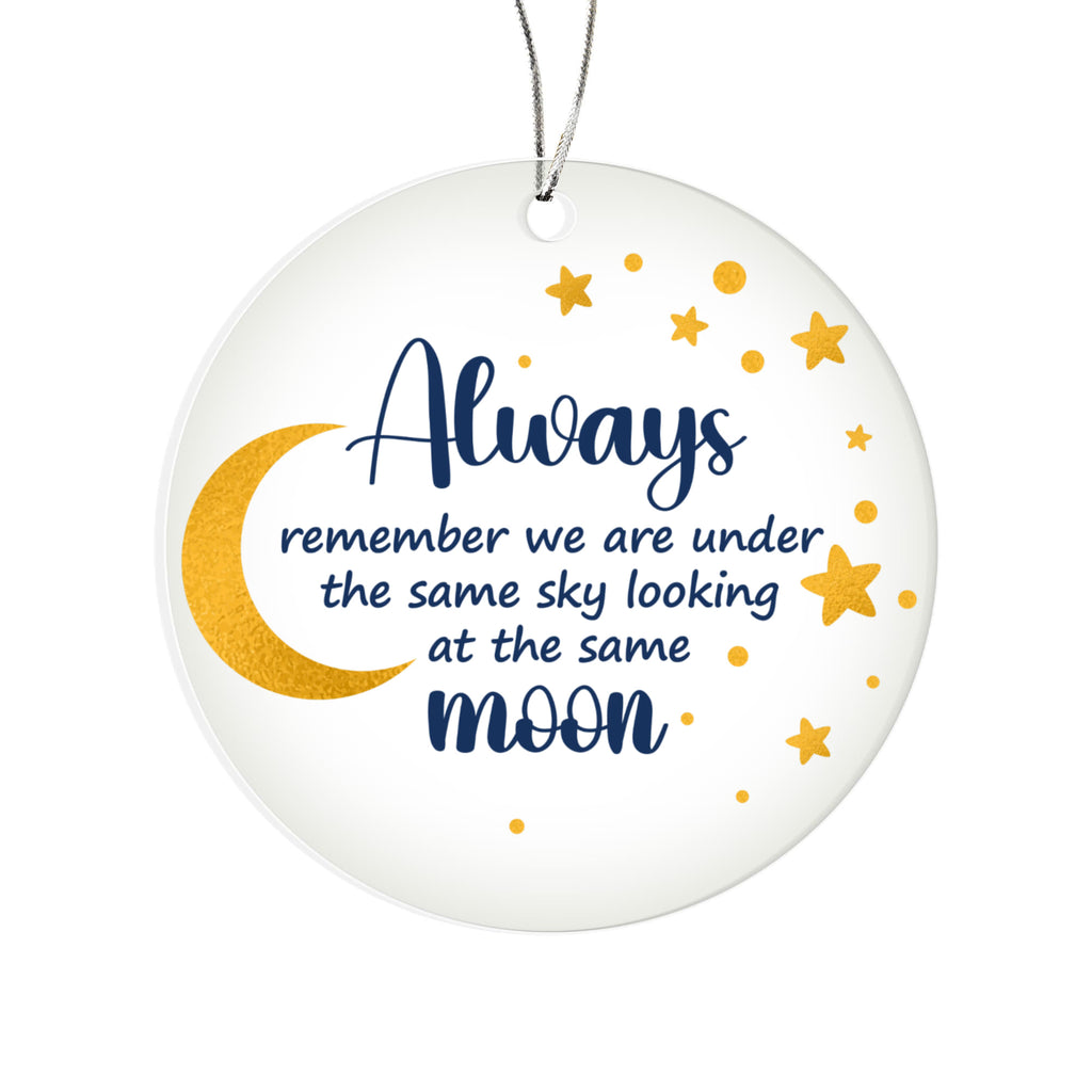Always Remember Acrylic Circle Ornament - Memorial Ornament