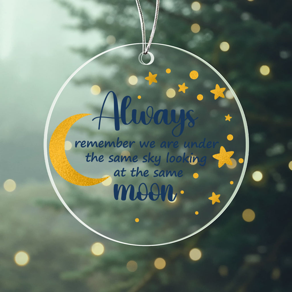 Always Remember Acrylic Circle Ornament - Memorial Ornament