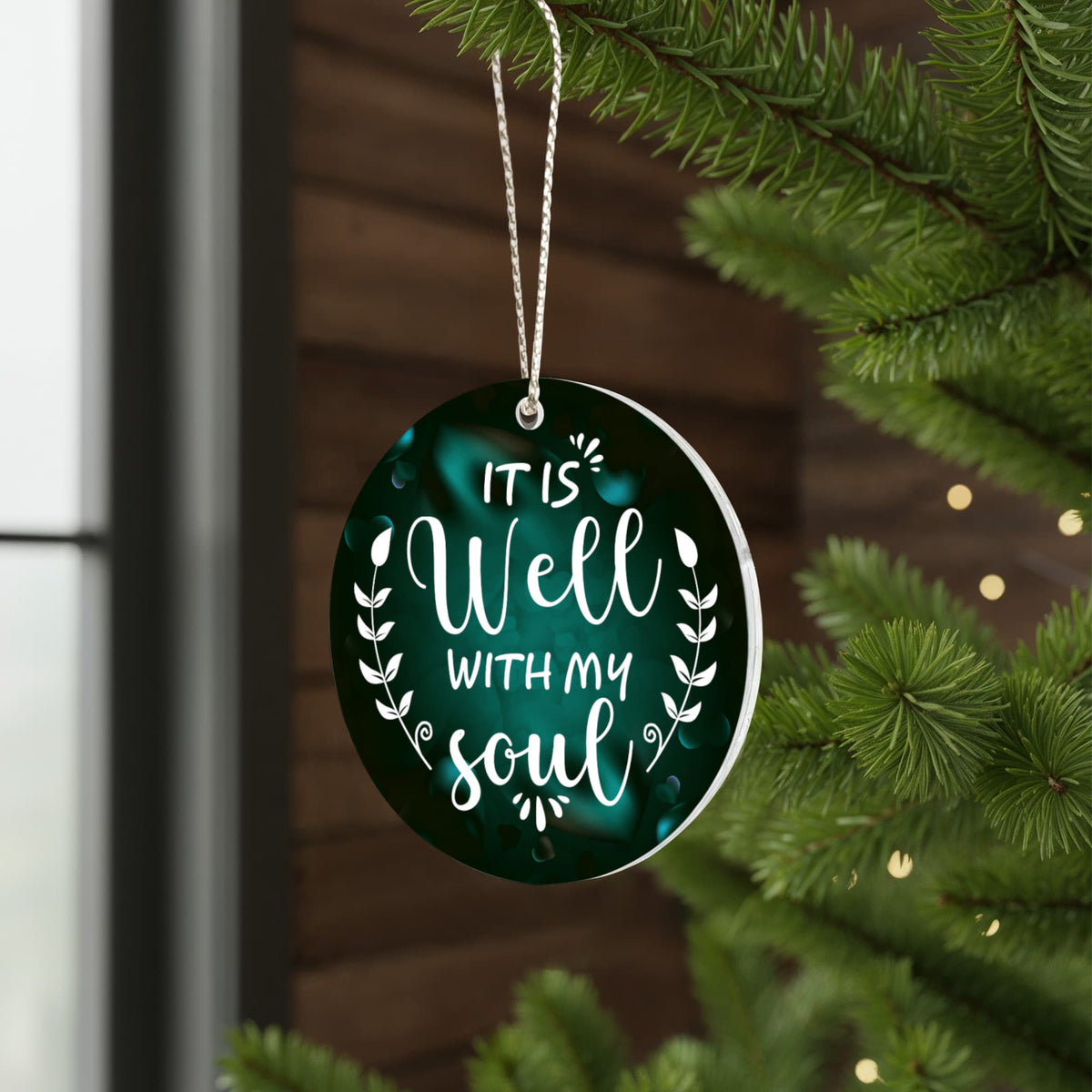 It Is Well With My Soul, Acrylic Circle Ornament
