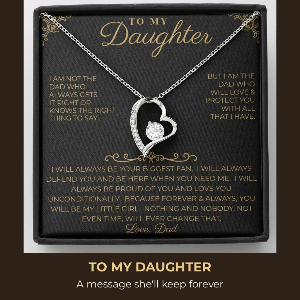 To My Daughter Forever Love necklace - gift box video