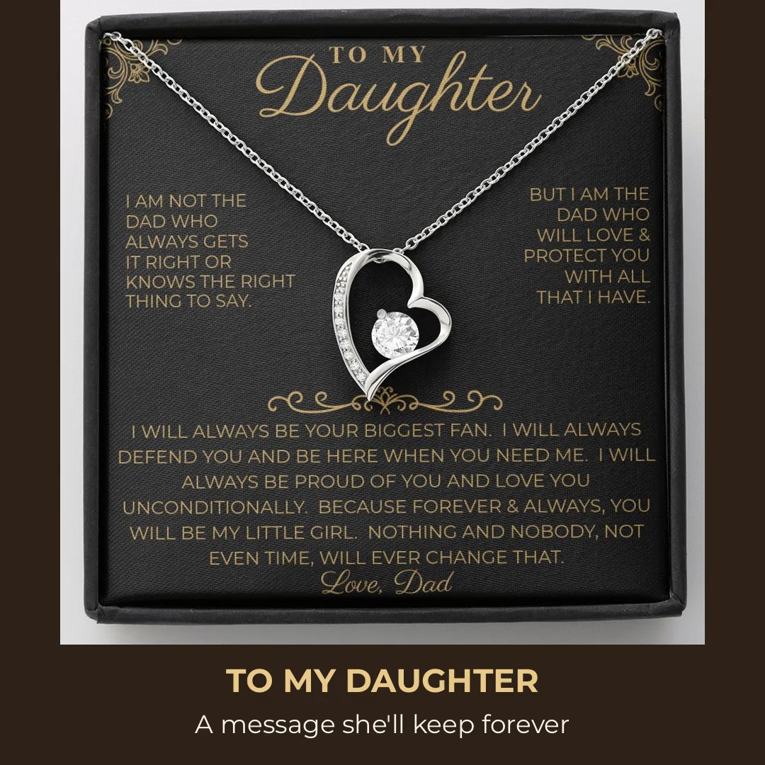 To My Daughter Forever Love necklace - gift box video
